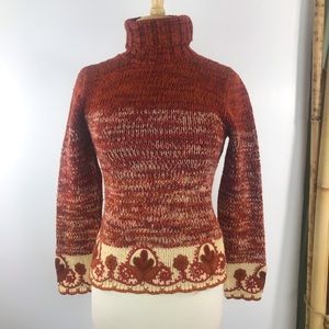 Friponne VTG Turtleneck Sweater Alba Knit Wool